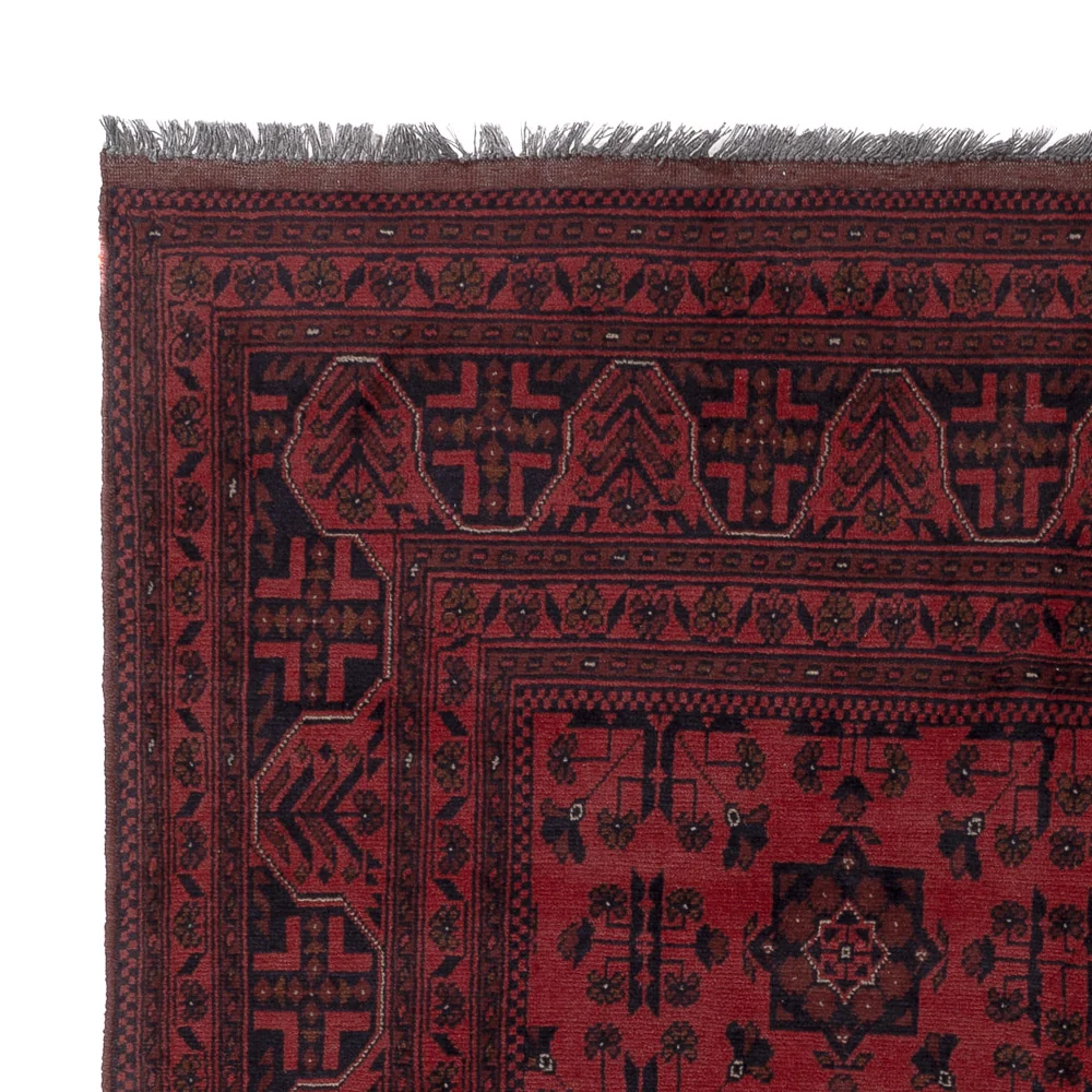 Afghanske tepper - Kunduz - 191 x 151 cm - rød