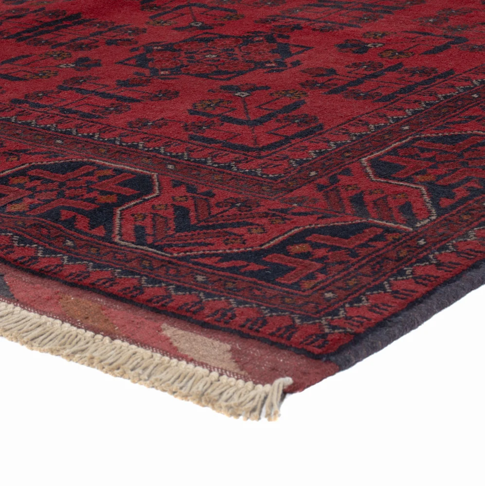 Afghanske tepper - Kunduz - 191 x 155 cm - rød