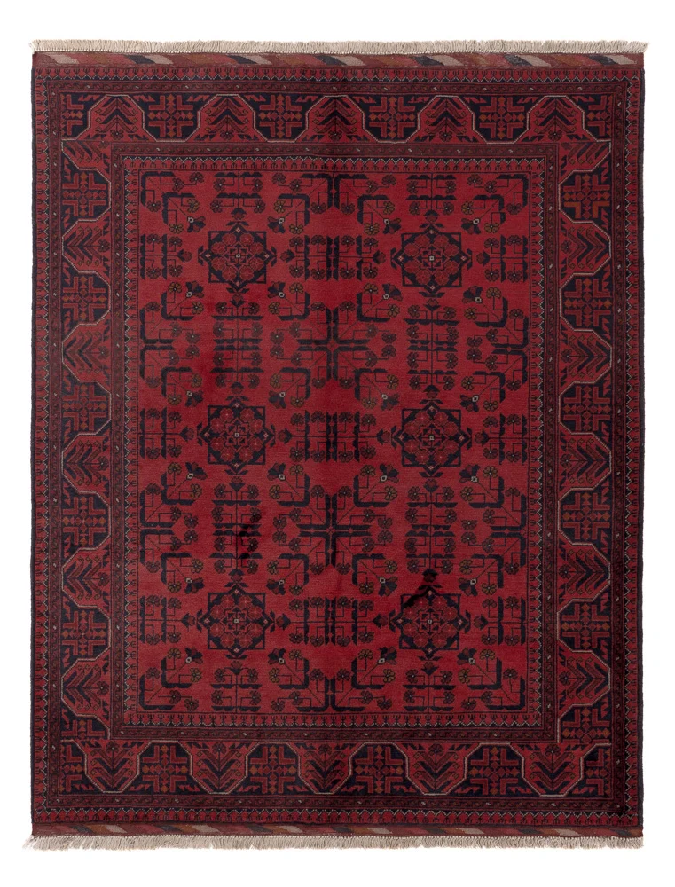 Afghanske tepper - Kunduz - 191 x 155 cm - rød