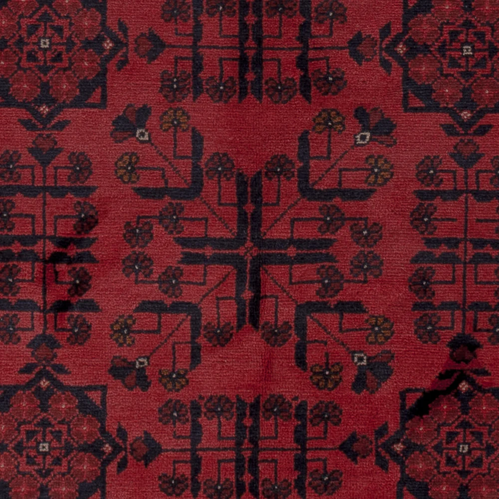 Afghanske tepper - Kunduz - 191 x 155 cm - rød