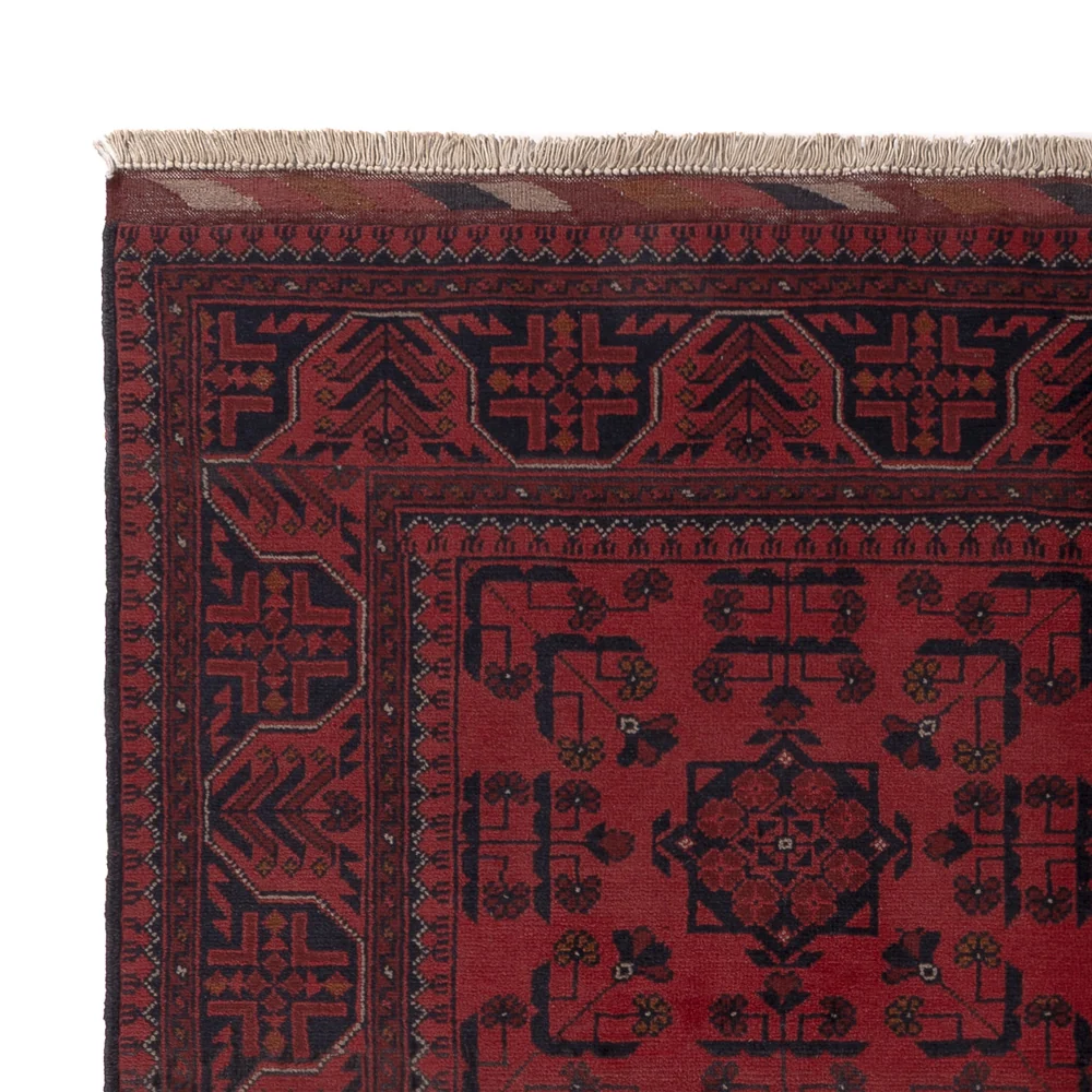 Afghanske tepper - Kunduz - 191 x 155 cm - rød