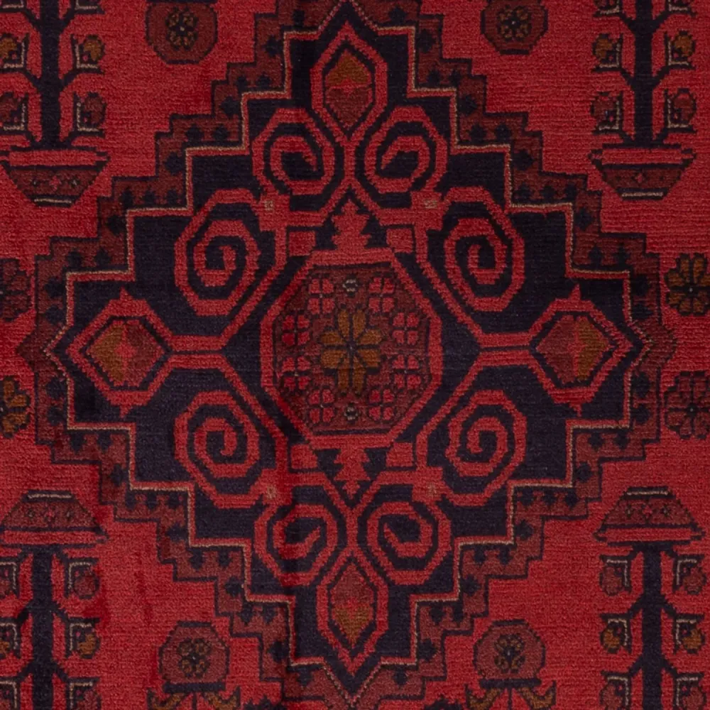 Afghanske tepper - Kunduz - 192 x 122 cm - rød