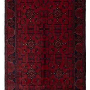 Afghanske tepper - Kunduz - 192 x 127 cm - mørk rød