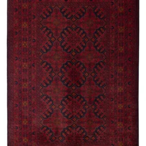 Afghanske tepper - Kunduz - 193 x 124 cm - mørk rød