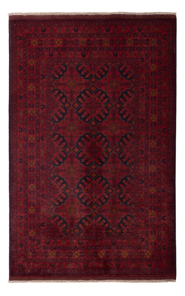 Afghanske tepper - Kunduz - 193 x 124 cm - mørk rød
