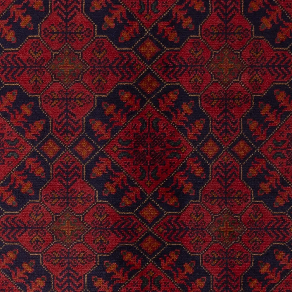 Afghanske tepper - Kunduz - 193 x 124 cm - mørk rød