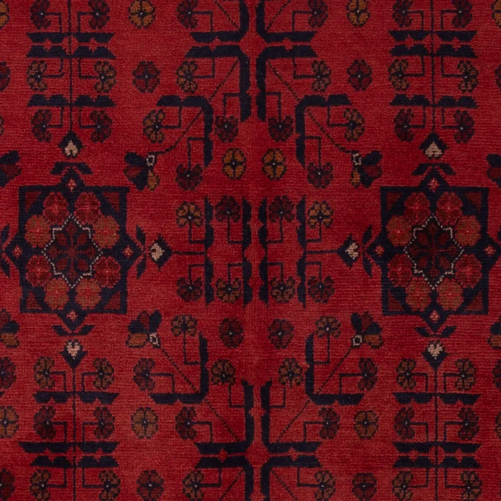 Afghanske tepper - Kunduz - 193 x 127 cm - mørk rød