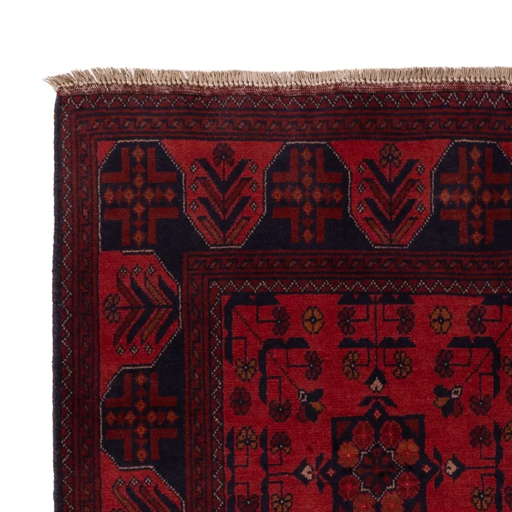 Afghanske tepper - Kunduz - 193 x 127 cm - mørk rød