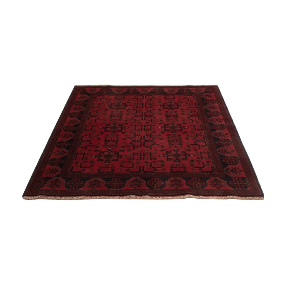 Afghanske tepper - Kunduz - 193 x 127 cm - mørk rød