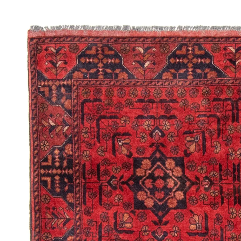 Afghanske tepper - Kunduz - 193 x 129 cm - rød