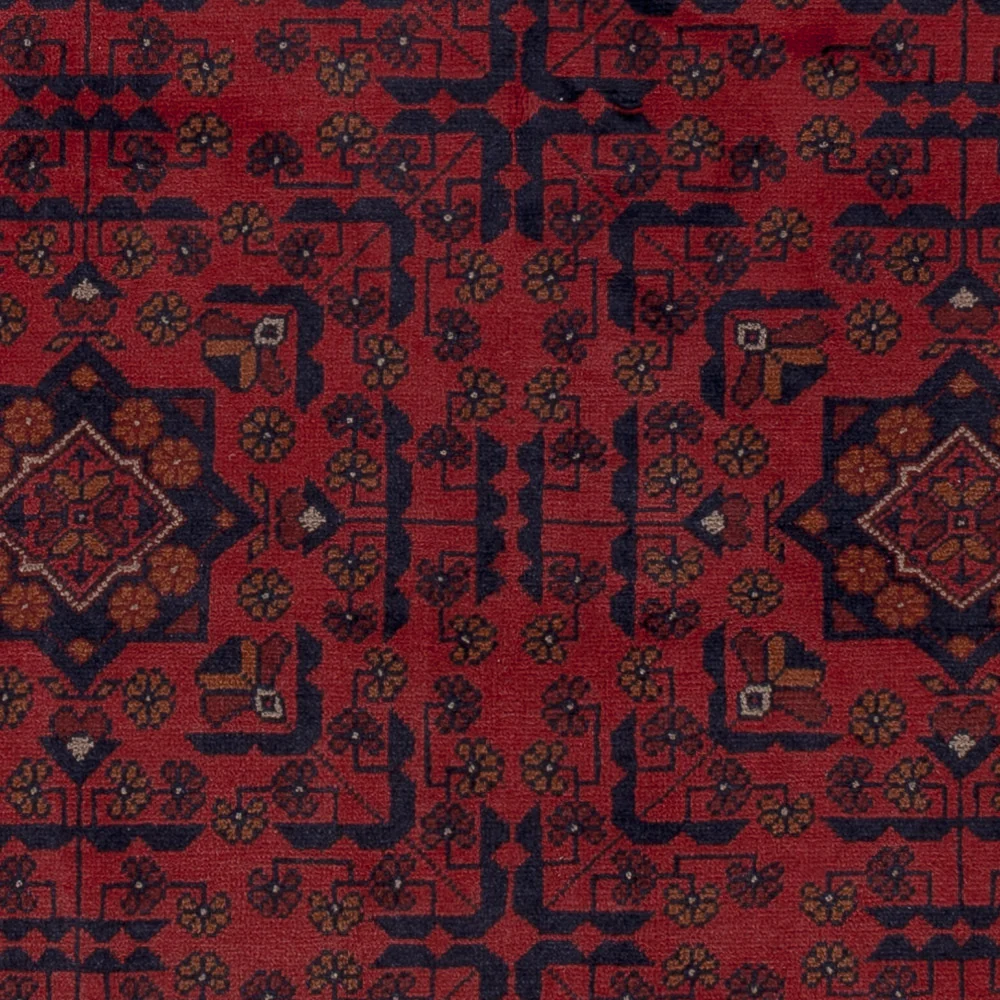 Afghanske tepper - Kunduz - 193 x 149 cm - rød