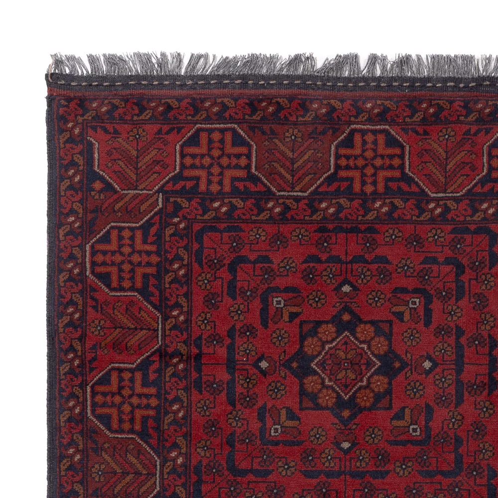Afghanske tepper - Kunduz - 193 x 149 cm - rød