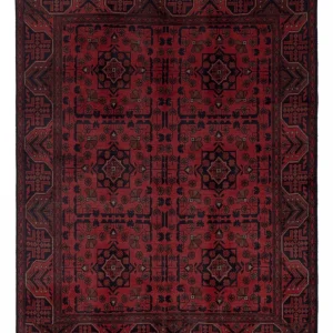 Afghanske tepper - Kunduz - 193 x 150 cm - rød