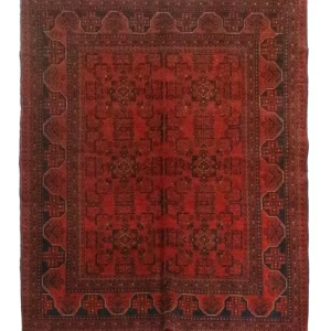 Afghanske tepper - Kunduz - 193 x 151 cm - rød