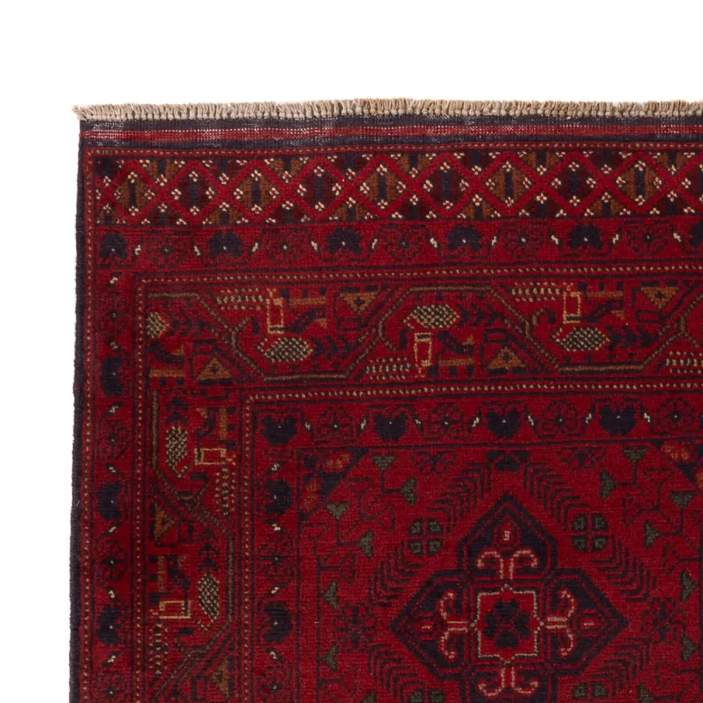 Afghanske tepper - Kunduz - 194 x 121 cm - rød