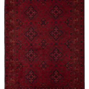 Afghanske tepper - Kunduz - 194 x 121 cm - rød