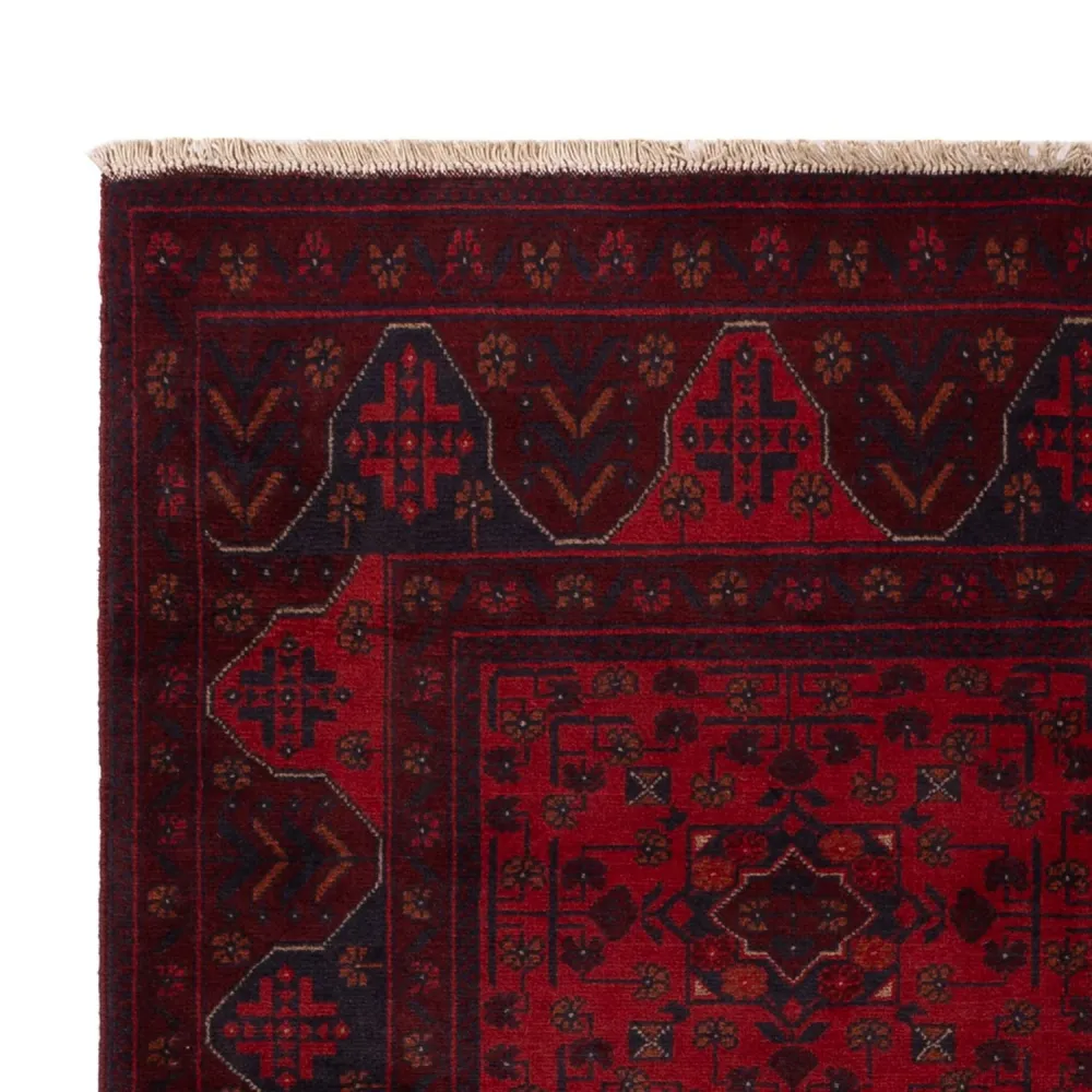 Afghanske tepper - Kunduz - 194 x 125 cm - rød