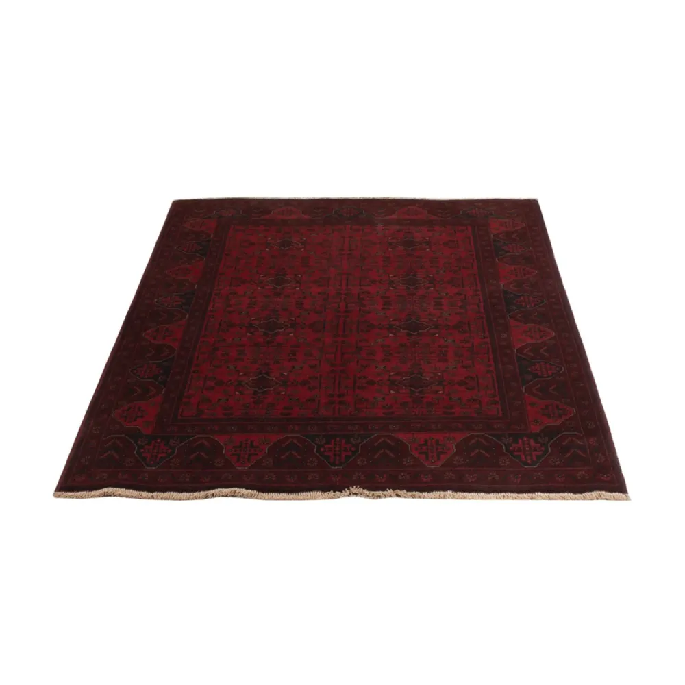 Afghanske tepper - Kunduz - 194 x 125 cm - rød