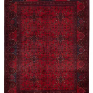 Afghanske tepper - Kunduz - 194 x 125 cm - rød