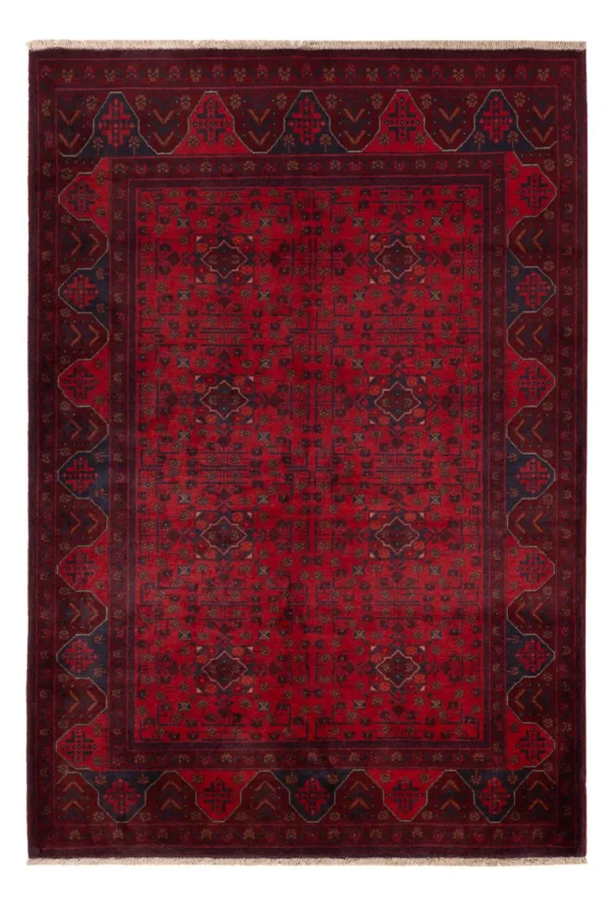 Afghanske tepper - Kunduz - 194 x 125 cm - rød