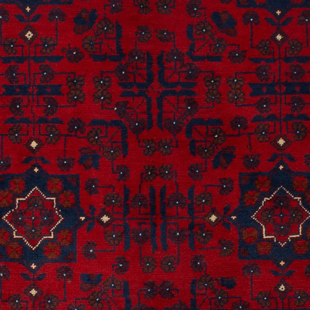 Afghanske tepper - Kunduz - 194 x 126 cm - mørk rød