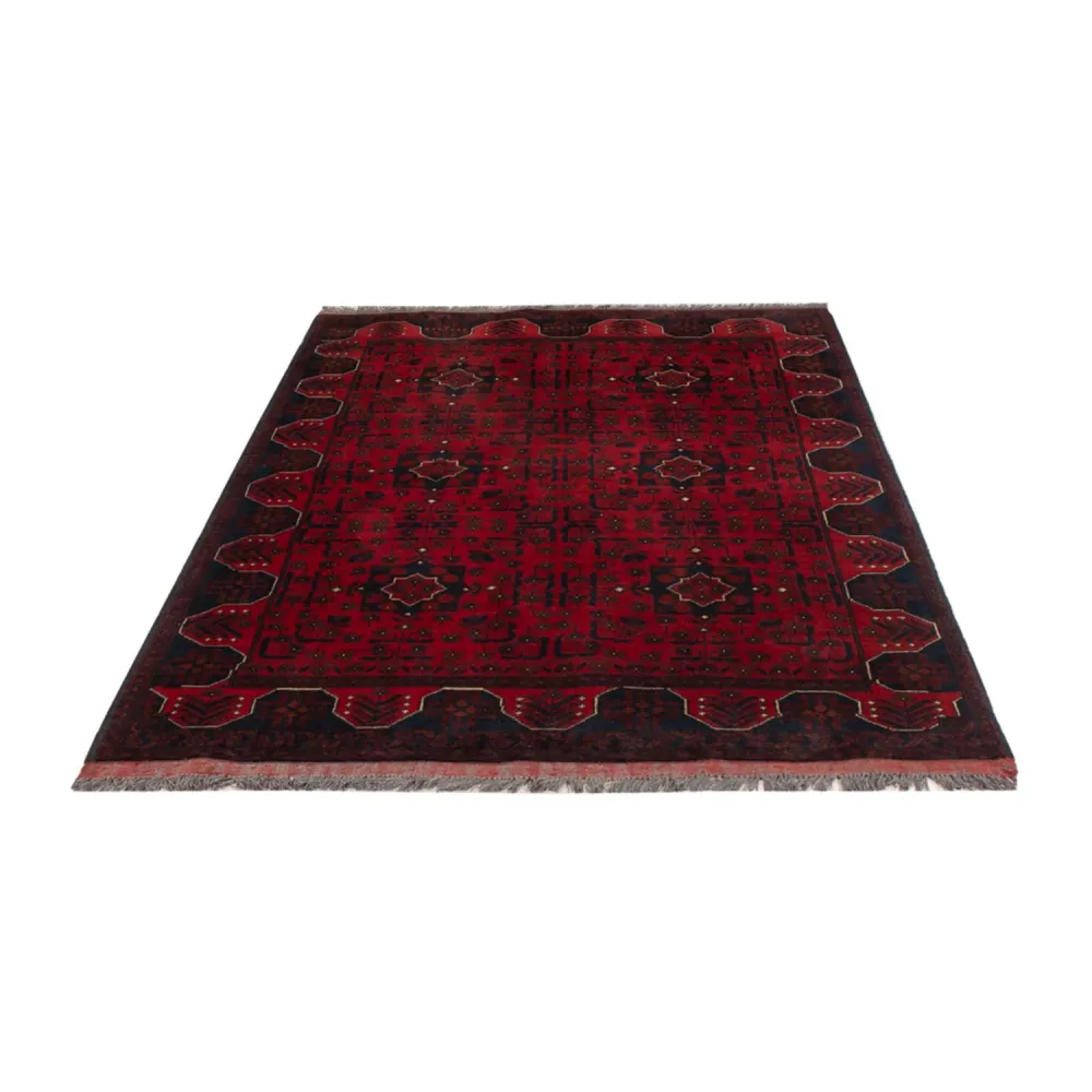 Afghanske tepper - Kunduz - 194 x 126 cm - mørk rød