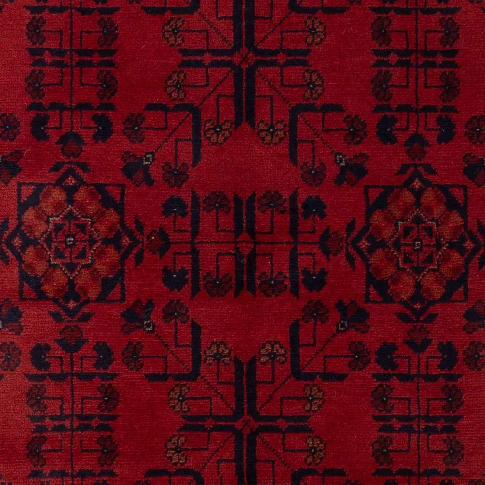 Afghanske tepper - Kunduz - 194 x 133 cm - mørk rød