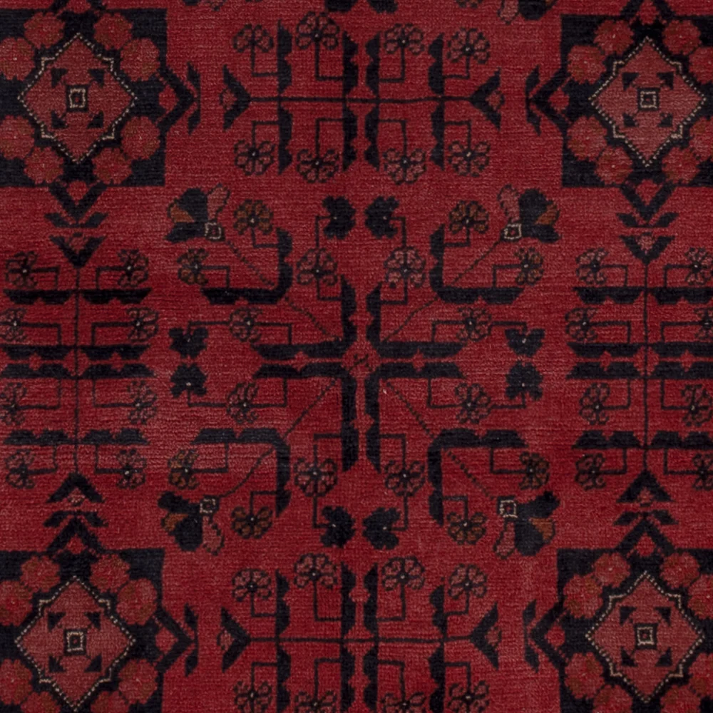 Afghanske tepper - Kunduz - 194 x 148 cm - rød