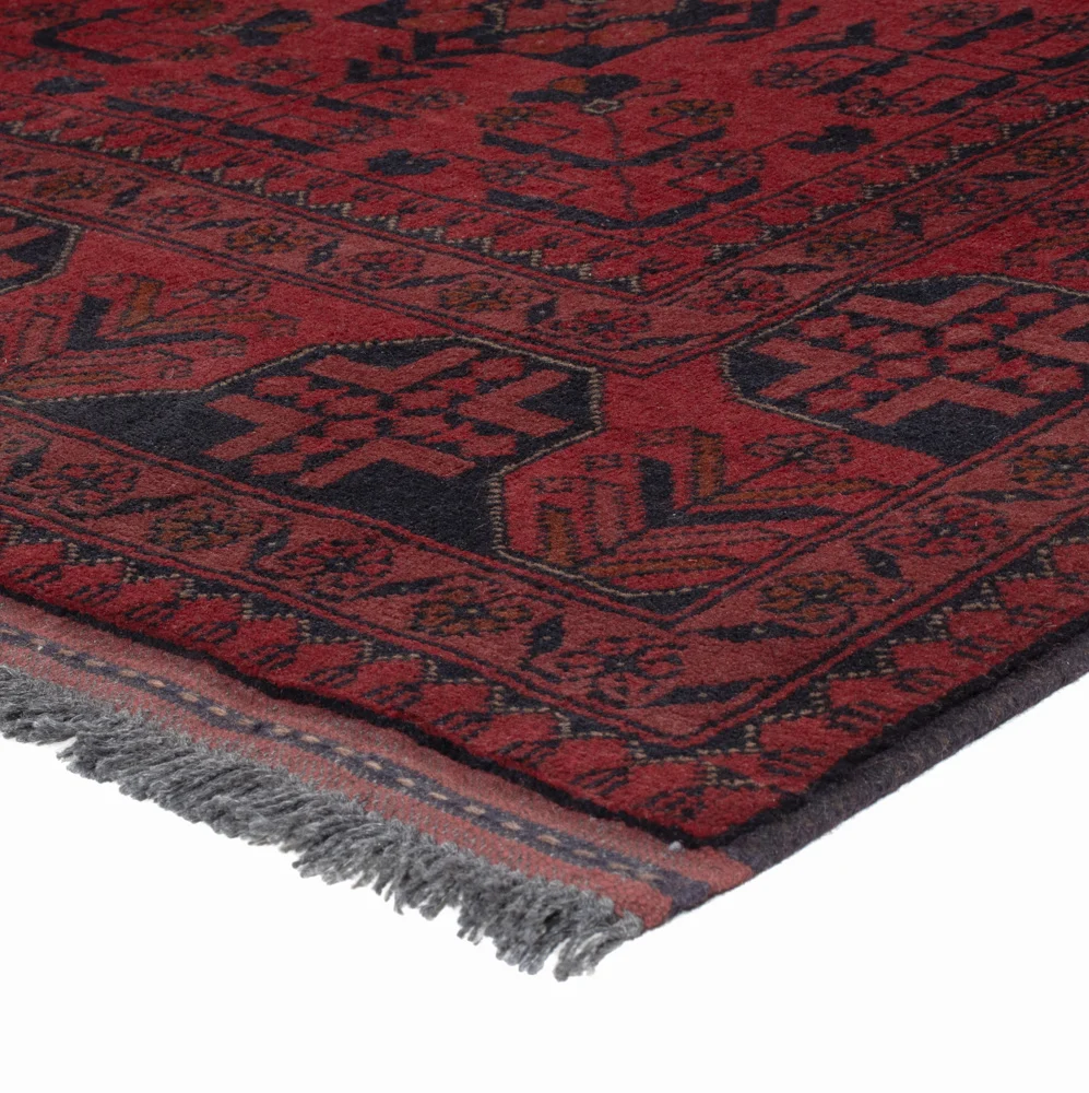 Afghanske tepper - Kunduz - 194 x 148 cm - rød