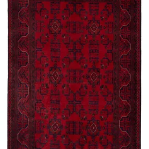 Afghanske tepper - Kunduz - 195 x 121 cm - mørk rød