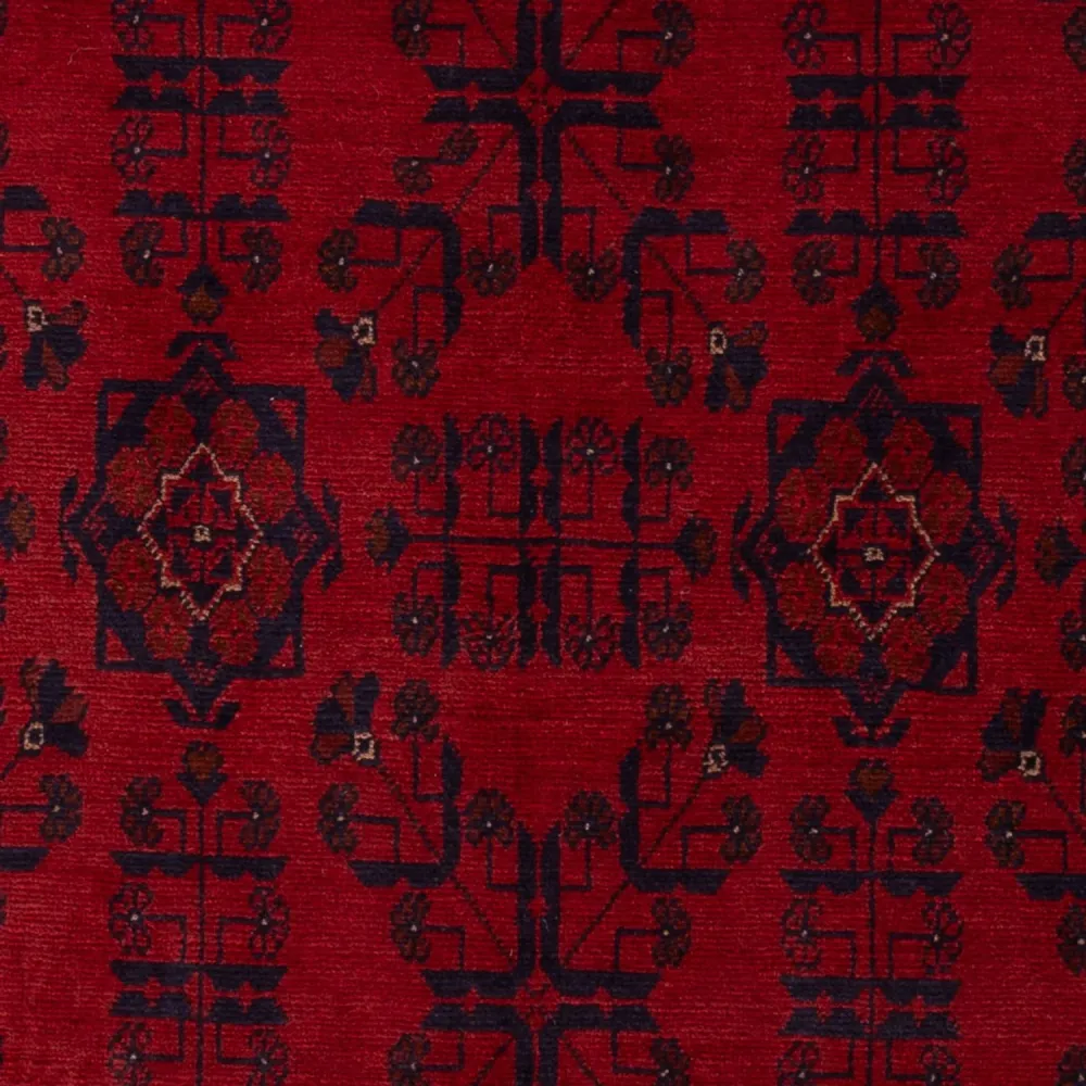 Afghanske tepper - Kunduz - 195 x 121 cm - mørk rød