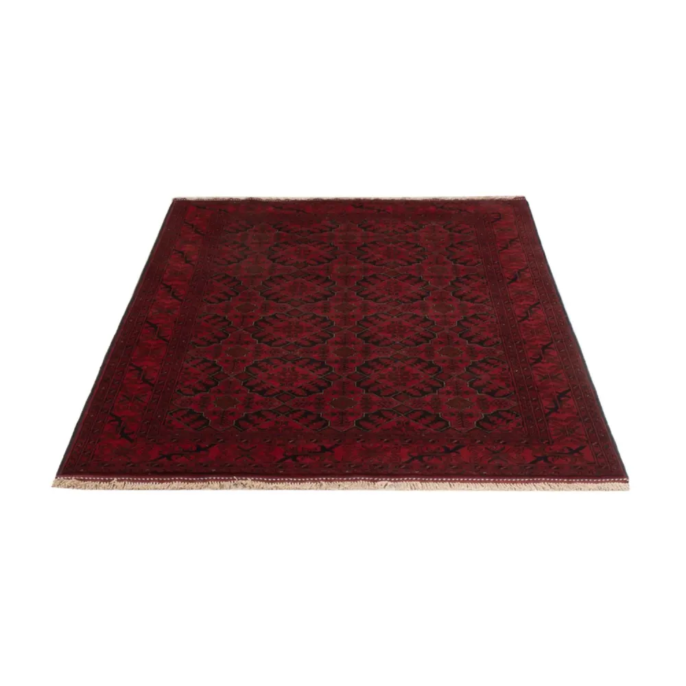 Afghanske tepper - Kunduz - 195 x 123 cm - mørk rød