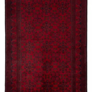 Afghanske tepper - Kunduz - 195 x 123 cm - mørk rød
