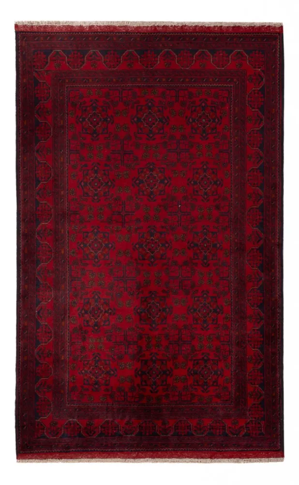 Afghanske tepper - Kunduz - 195 x 123 cm - mørk rød