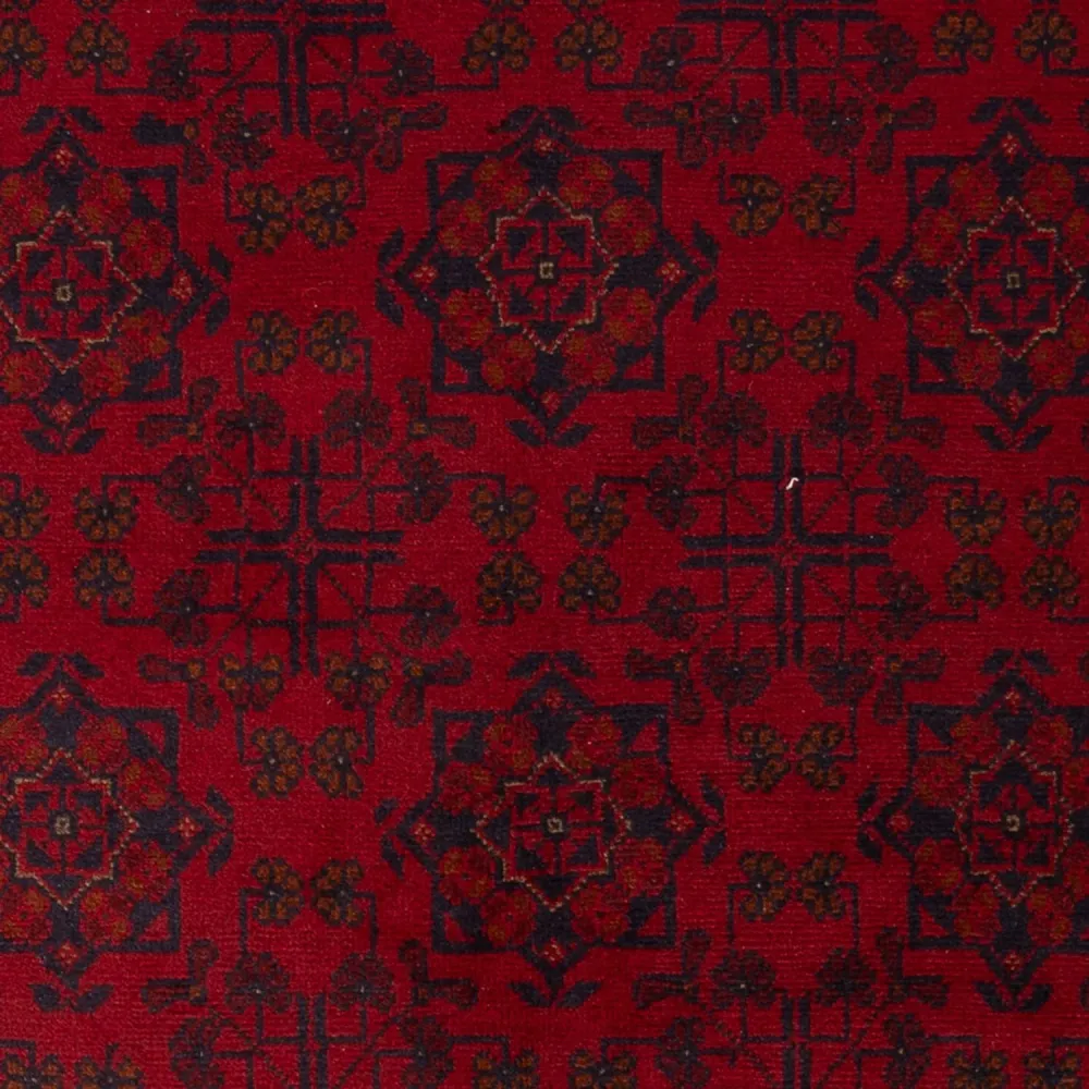 Afghanske tepper - Kunduz - 195 x 123 cm - mørk rød