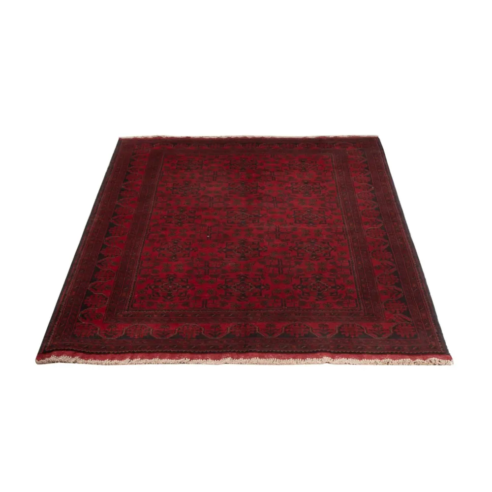 Afghanske tepper - Kunduz - 195 x 123 cm - mørk rød