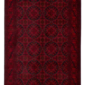 Afghanske tepper - Kunduz - 195 x 123 cm - mørk rød