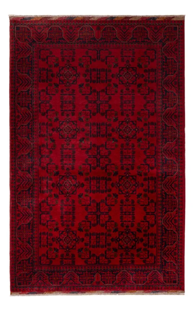 Afghanske tepper - Kunduz - 195 x 125 cm - rød