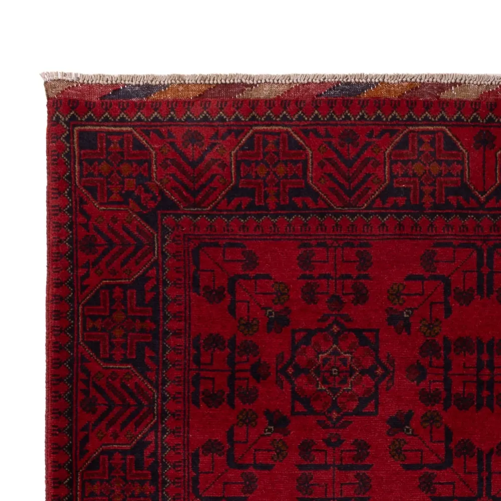 Afghanske tepper - Kunduz - 195 x 125 cm - rød