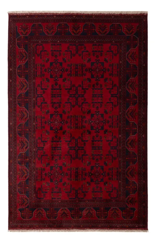 Afghanske tepper - Kunduz - 195 x 125 cm - mørk rød