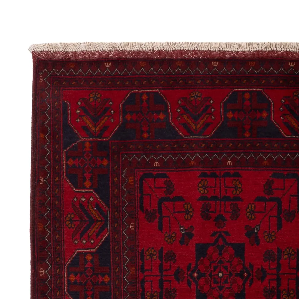 Afghanske tepper - Kunduz - 195 x 125 cm - mørk rød