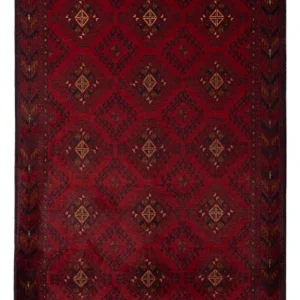 Afghanske tepper - Kunduz - 195 x 125 cm - mørk rød