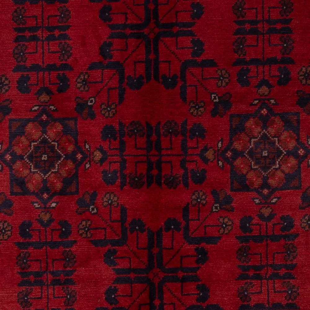 Afghanske tepper - Kunduz - 195 x 125 cm - mørk rød