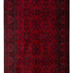 Afghanske tepper - Kunduz - 195 x 125 cm - mørk rød