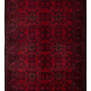 Afghanske tepper - Kunduz - 195 x 125 cm - mørk rød