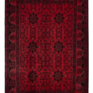 Afghanske tepper - Kunduz - 195 x 125 cm - mørk rød