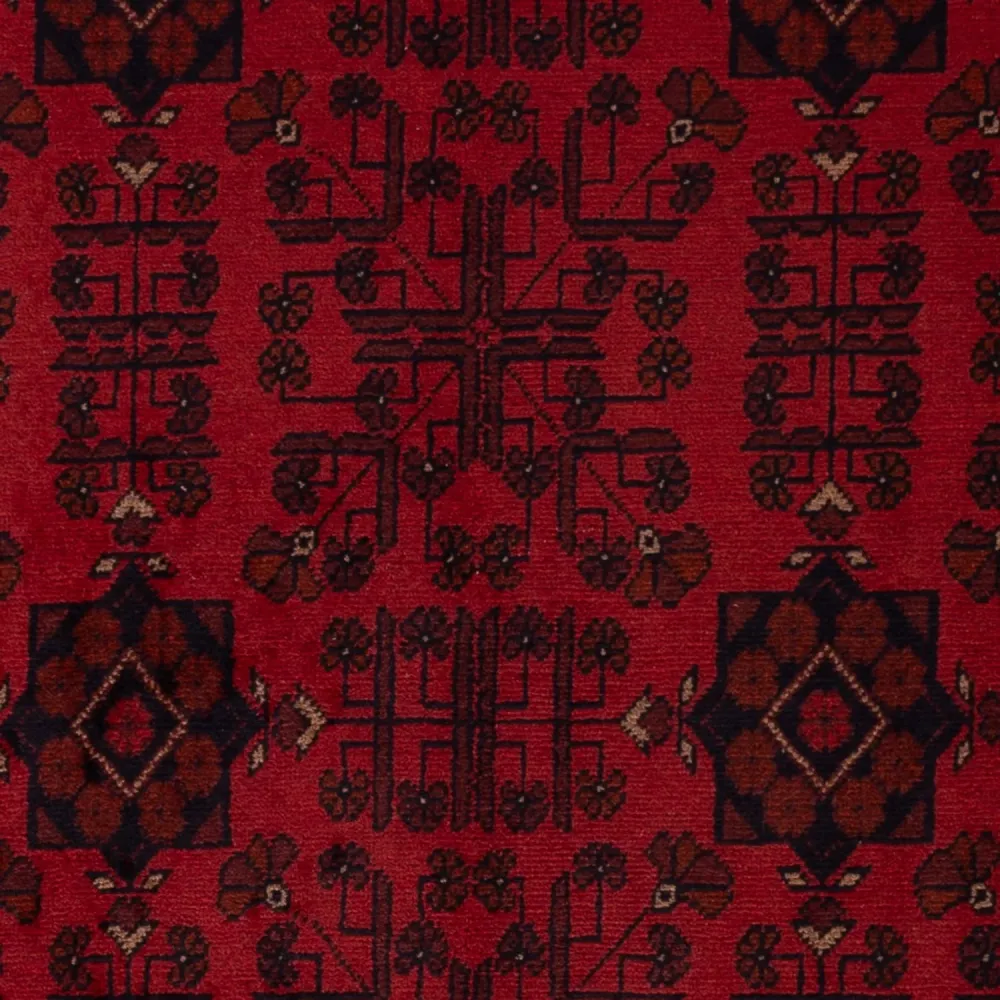Afghanske tepper - Kunduz - 195 x 125 cm - mørk rød