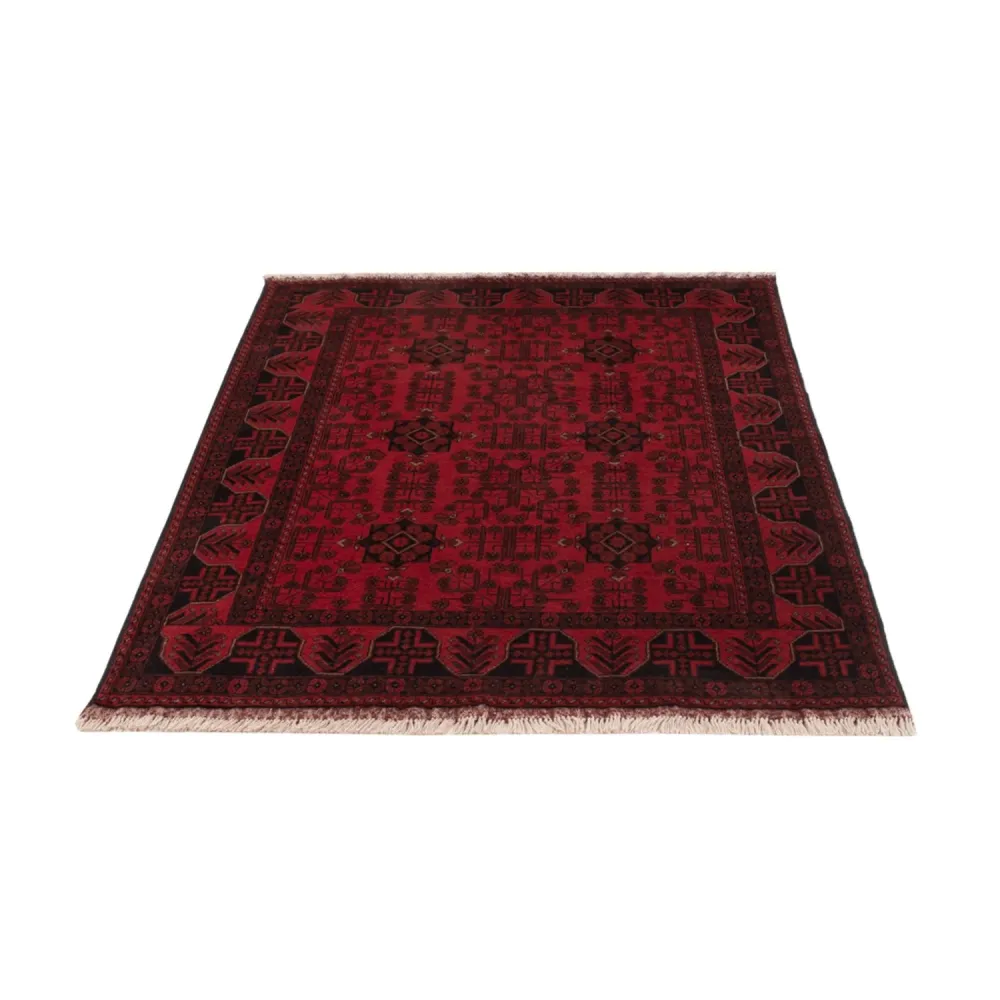 Afghanske tepper - Kunduz - 195 x 125 cm - mørk rød