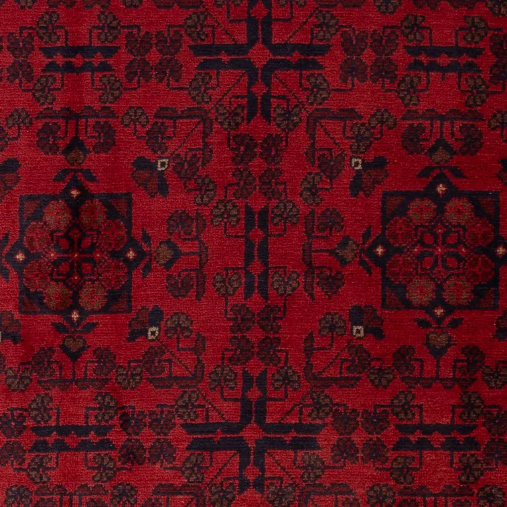 Afghanske tepper - Kunduz - 195 x 128 cm - mørk rød