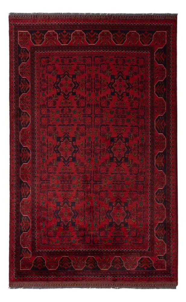 Afghanske tepper - Kunduz - 196 x 120 cm - rød